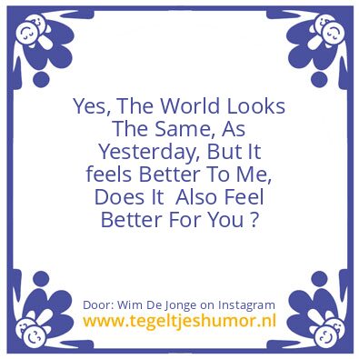 Tegeltje: The New World..