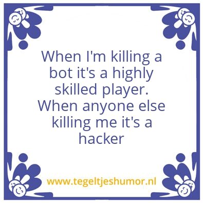 Tegeltje: Hacker