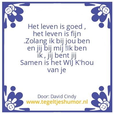 Tegeltje: Wij