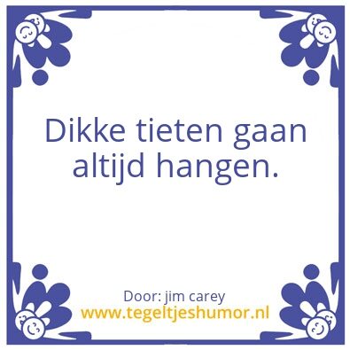 Tegeltje: tiet