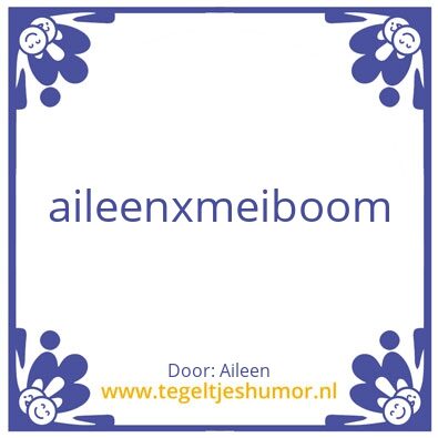 Tegeltje: Aileen