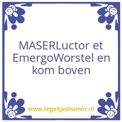 Tegeltje: Luctor et Emergo