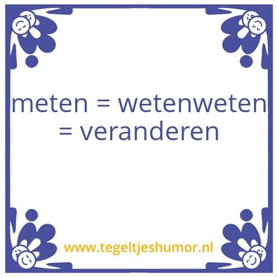 Tegeltje: meten