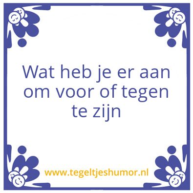 Tegeltje: Wijze Hans