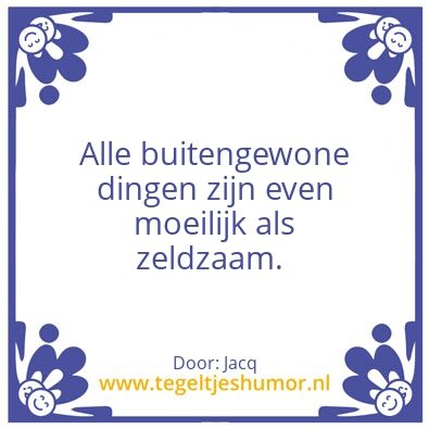 Tegeltje: Buitengewoon
