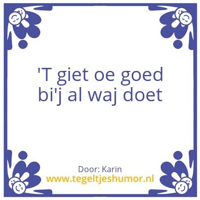 Tegeltje: voor ans