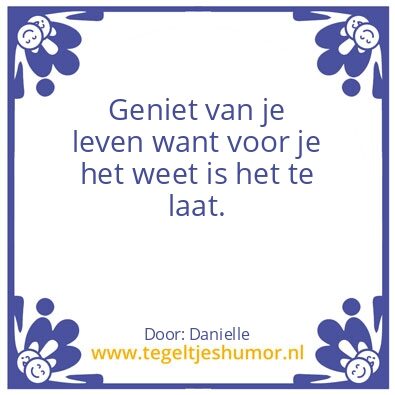 Tegeltje: Spijt