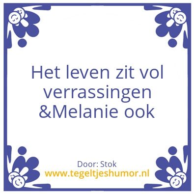 Tegeltje: Naam