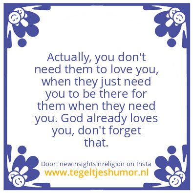 Tegeltje: Have you ever noticed ?