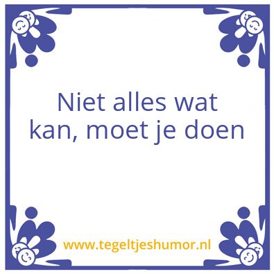 Tegeltje: Pensioen