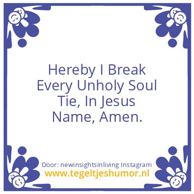 Tegeltje: In Jesus Name.