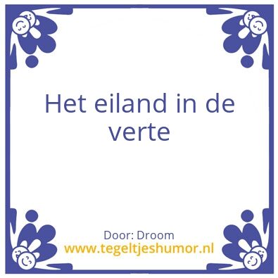 Tegeltje: Eiland