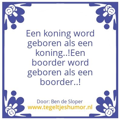 Tegeltje: De Spreuk