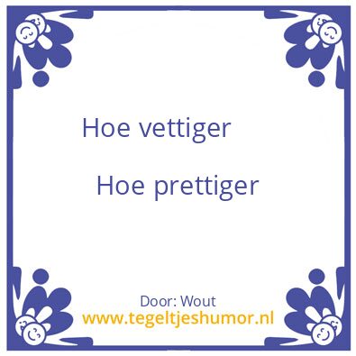 Tegeltje: Frituur