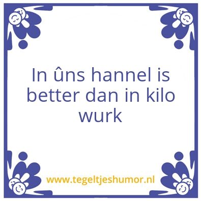 Tegeltje: Hannel 1