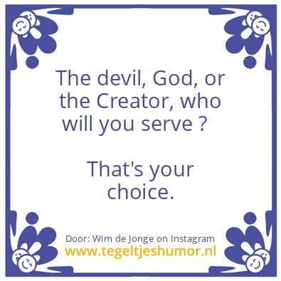 Tegeltje: operate from your heart
