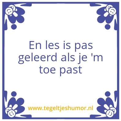 Tegeltje: monitoren