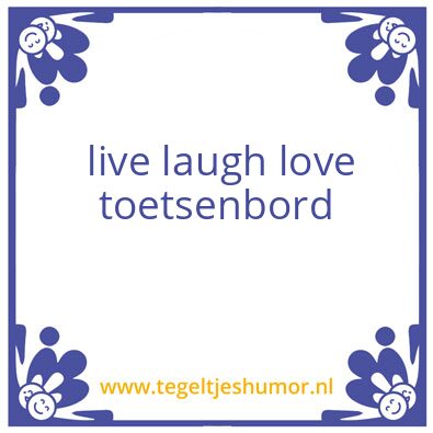 Tegeltje: toetsenbord