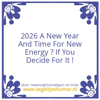 Tegeltje: New Energy !