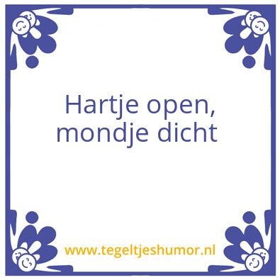 Tegeltje: Bestuursfilosofie