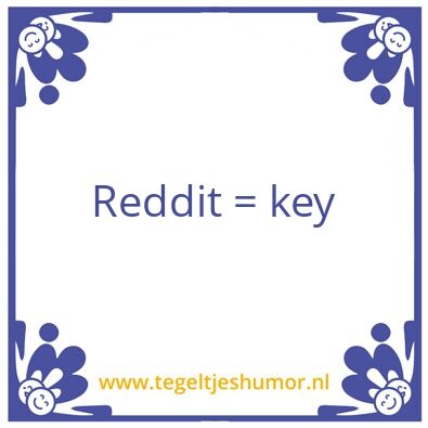 Tegeltje: Shillen