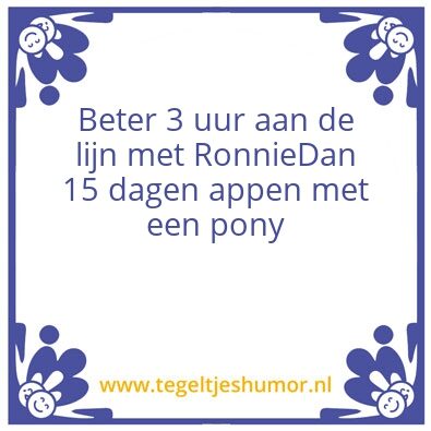 Tegeltje: Tegel