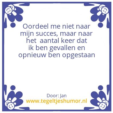 Tegeltje: Oordeel