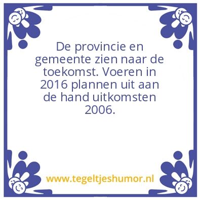 Tegeltje: Uit het verleden