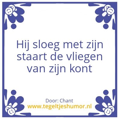 Tegeltje: Billen