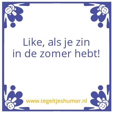 Tegeltje: Like