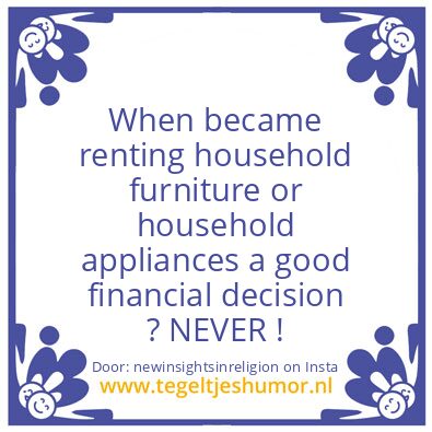 Tegeltje: Renting ?