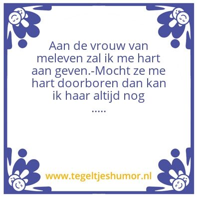 Tegeltje: Leven