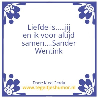 Tegeltje: Liefde is