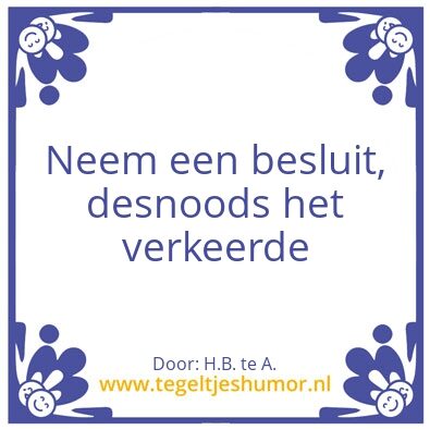 Tegeltje: HB
