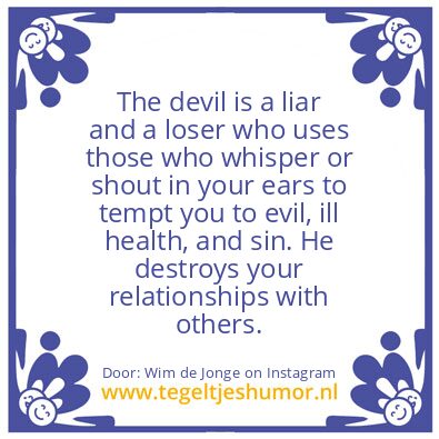 Tegeltje: The devil
