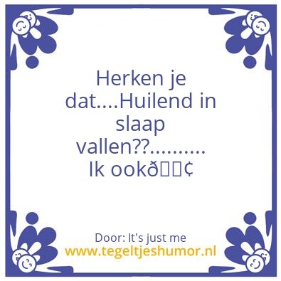 Tegeltje: ……