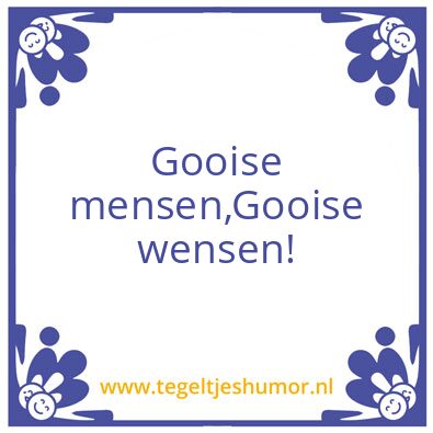 Tegeltje: Wensen
