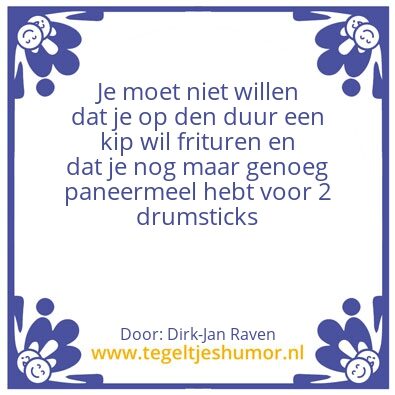 Tegeltje: Frituur