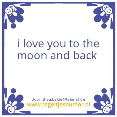 Tegeltje: moon