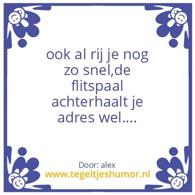 Tegeltje: ikke