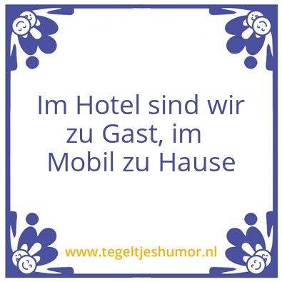Tegeltje: hotel