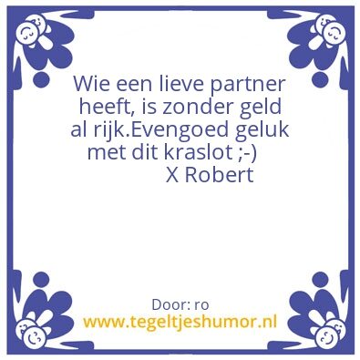 Tegeltje: geluk