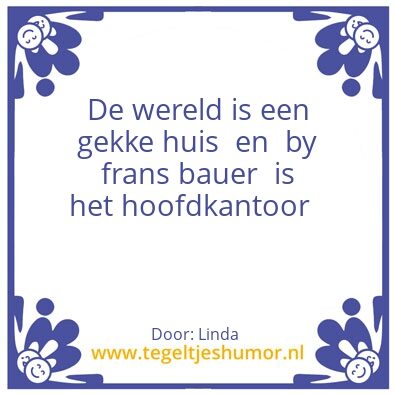 Tegeltje: Gekkenhuis