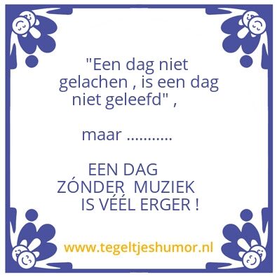 Tegeltje: Viva la Musica
