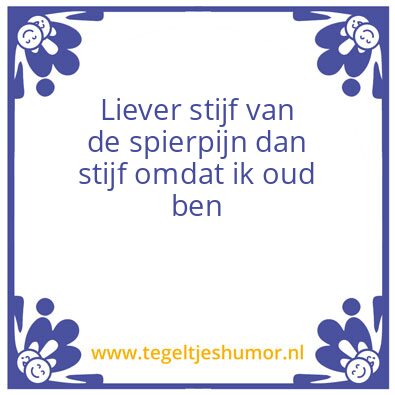 Tegeltje: Oud
