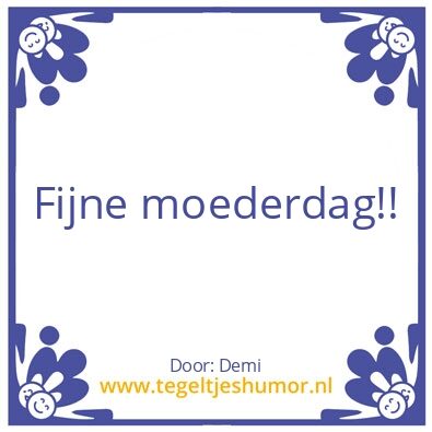 Tegeltje: Mama