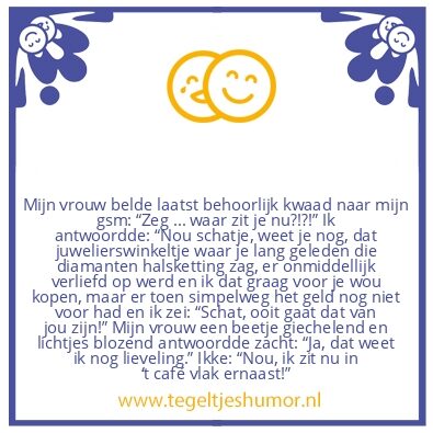Tegeltje: Waar zit je