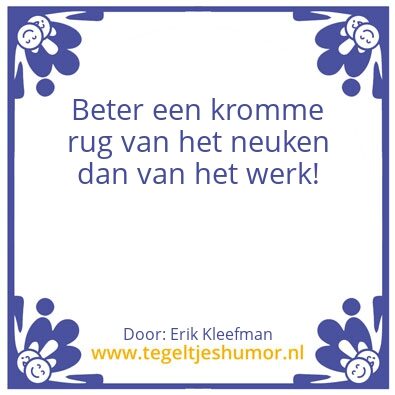 Tegeltje: Levensmotto