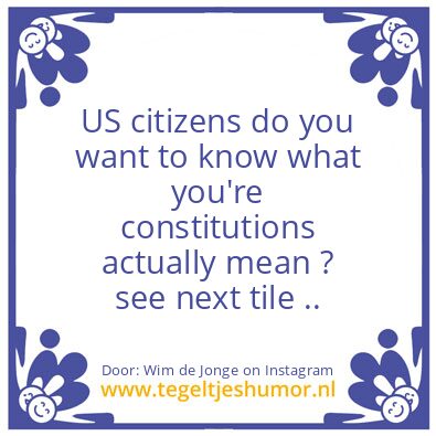 Tegeltje: The free and the brave ?