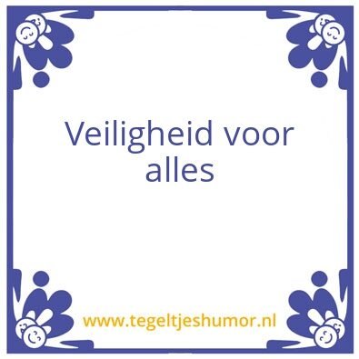 Tegeltje: V